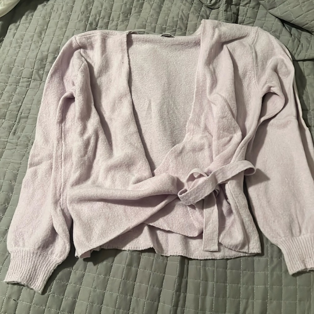 A new day tie front sweater